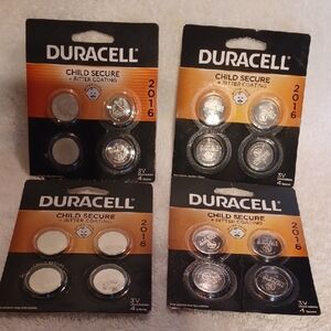 Duracell 2016 Coin Cell Batteries - Silver 4 Packs Of 4 Expires 2030